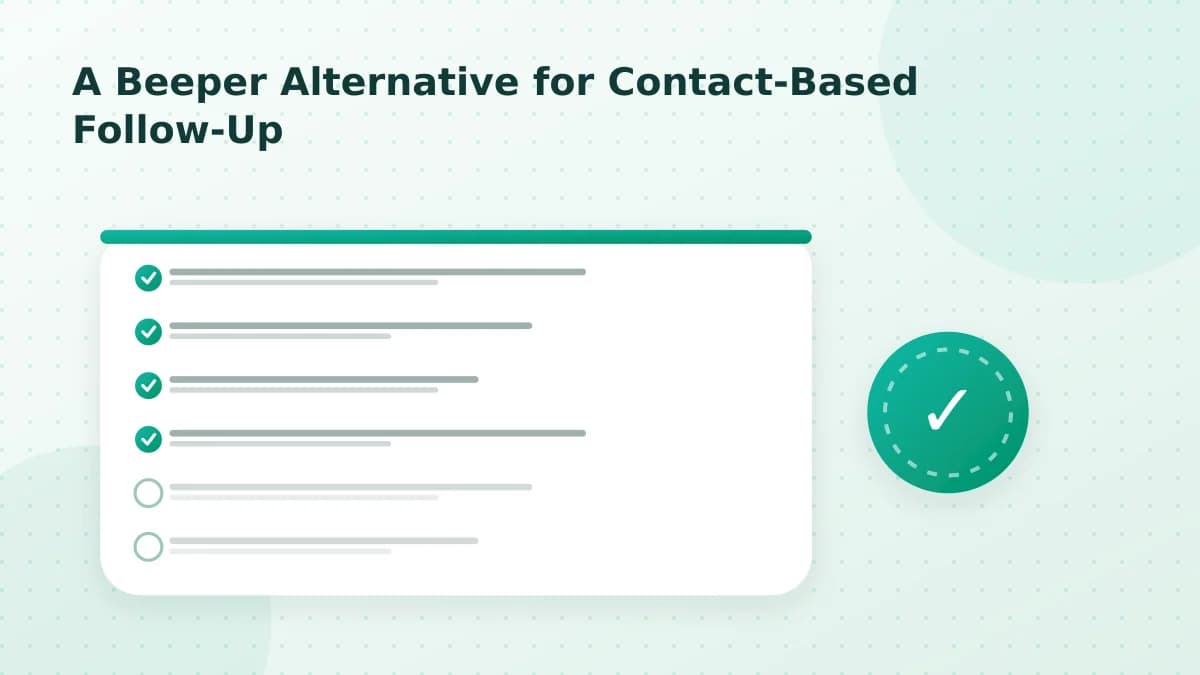 Editorial diagram: A Beeper Alternative for Contact-Based Follow-Up