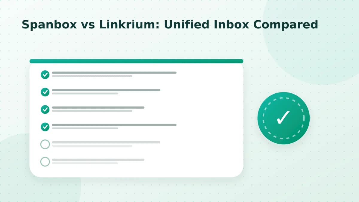 Editorial diagram: Spanbox vs Linkrium: Unified Inbox Compared